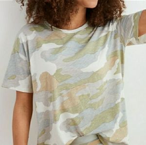 Aerie | Oversized Camo Boyfriend Tee